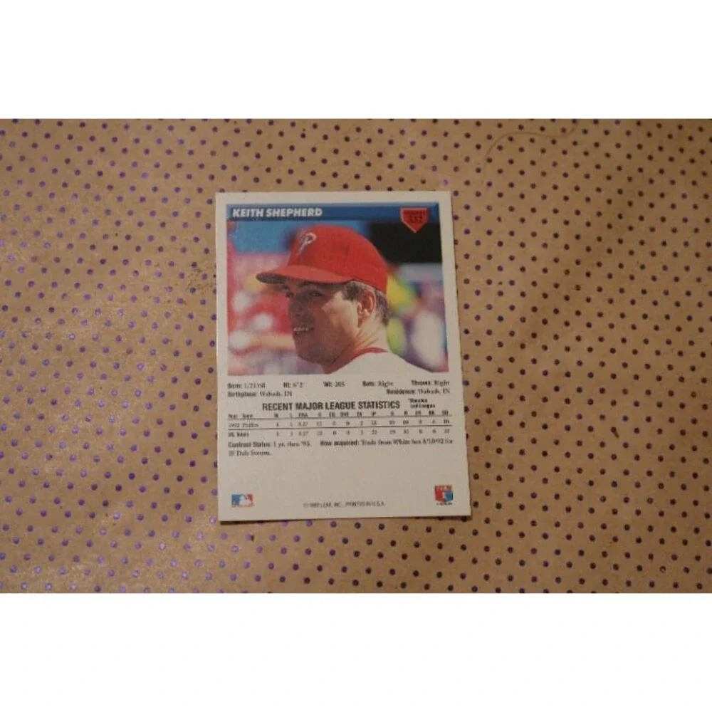 Donruss keith shepherd